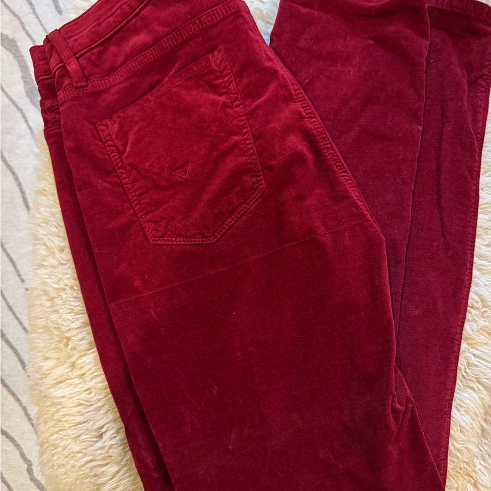 Hudson Jeans Women's Red Velvet Skinny
